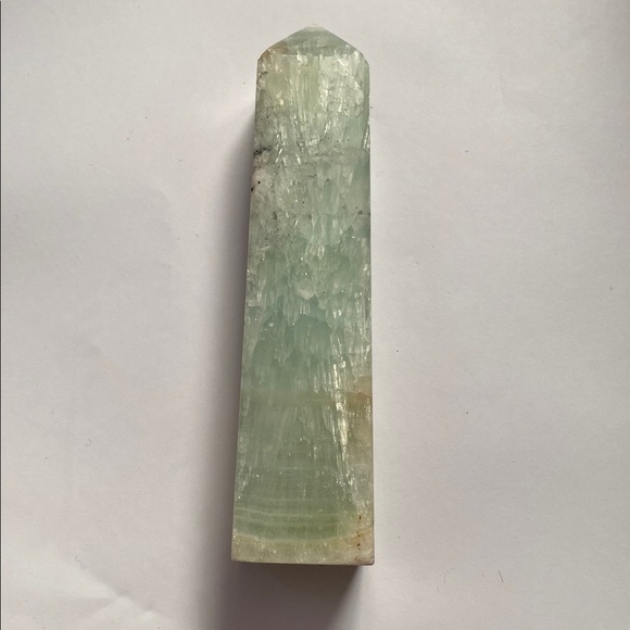 Caribbean Calcite Polished Crystal Tower - Picture 4 of 7